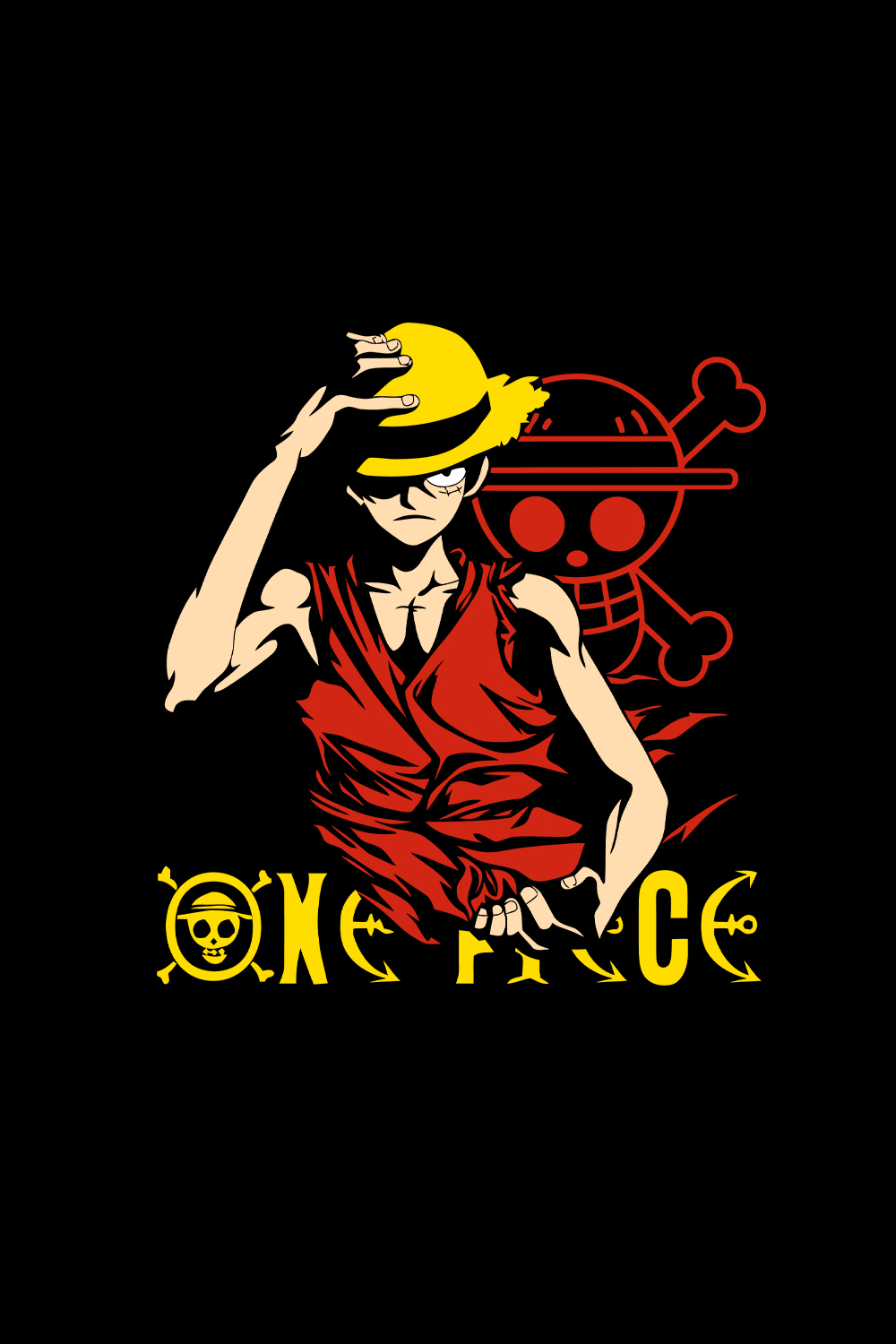 One Piece Monkey D Luffy Svg, Anime Cartoon Svg, One Piece Svg, Luffy Svg, Anime Svg pinterest preview image.