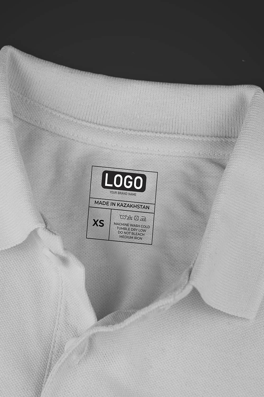 Neck Label Template pinterest preview image.