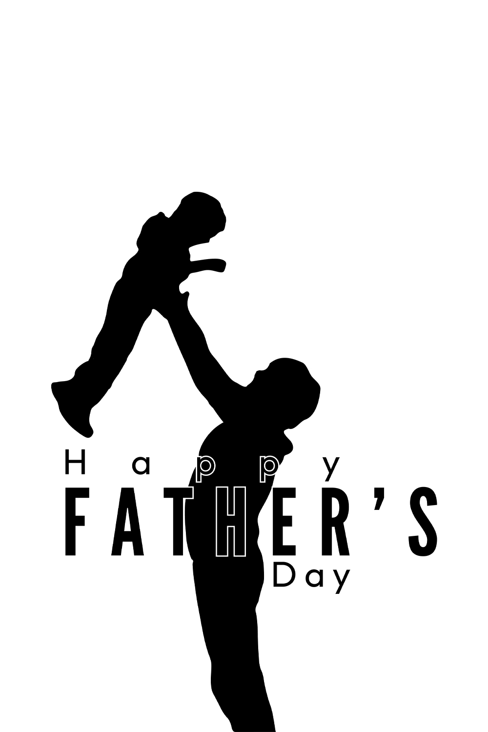 Father day, Happy Father's day pinterest preview image.