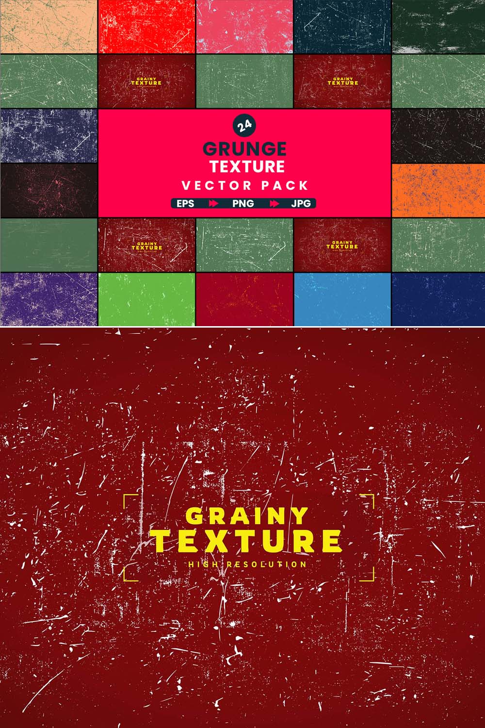 Vector Texture Effect pinterest preview image.