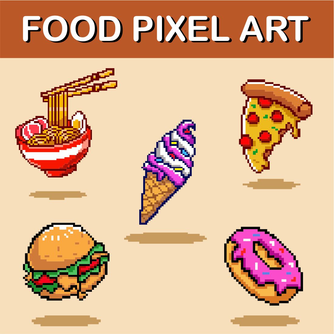 Food Pixel Art - Only $ 11 preview image.