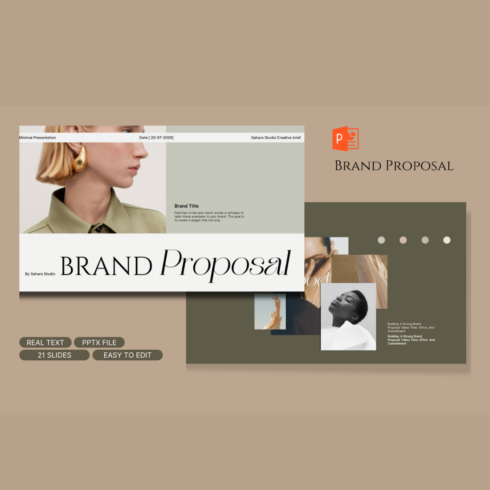 Minimalist Brand Proposal cover image.