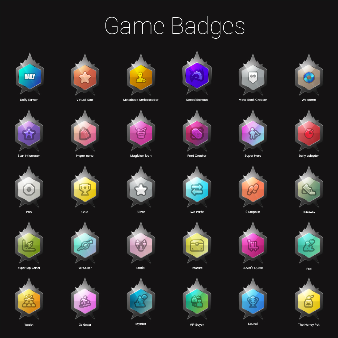 BADGES BUNDLE cover image.