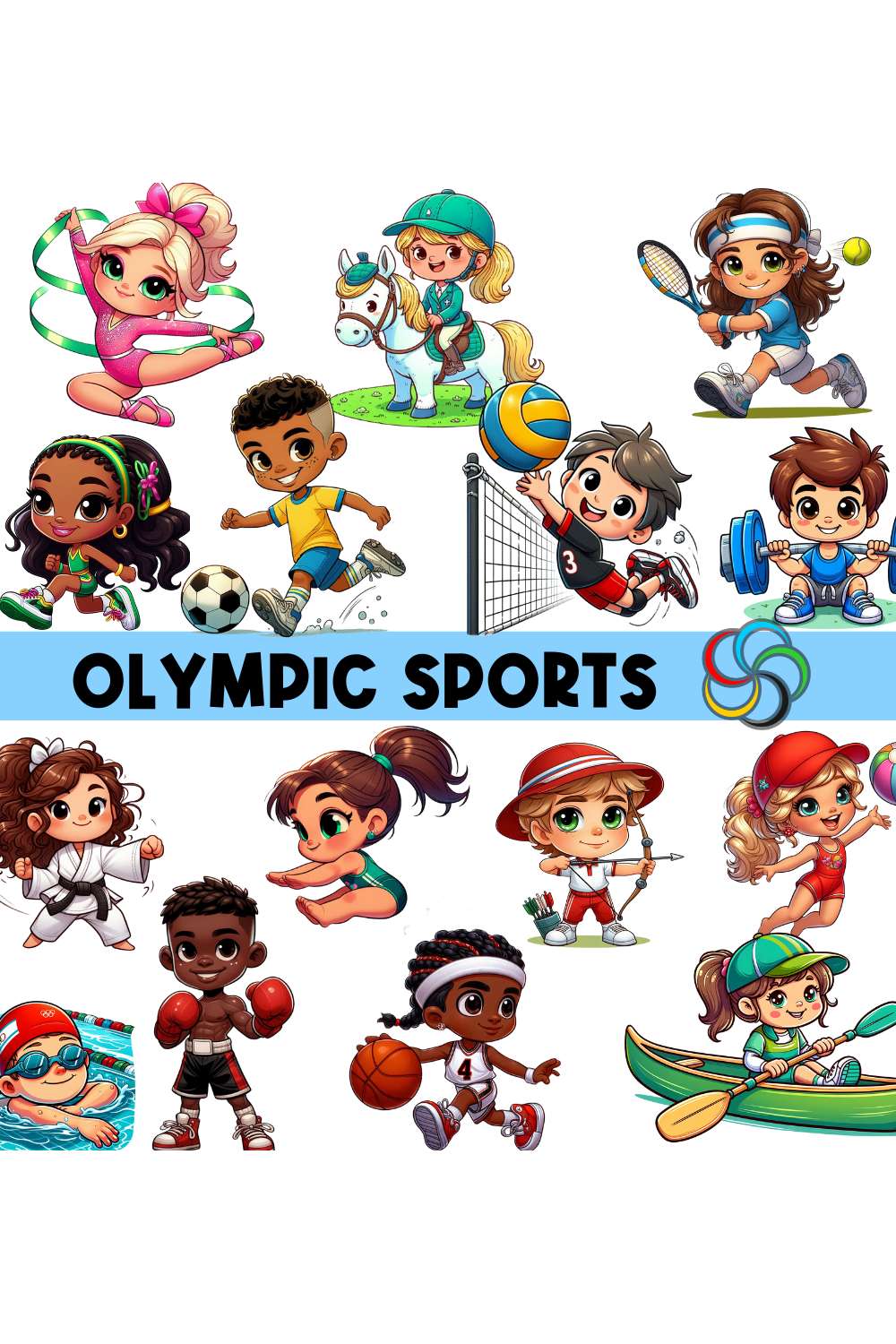 Clipart Olympic Sports pinterest preview image.