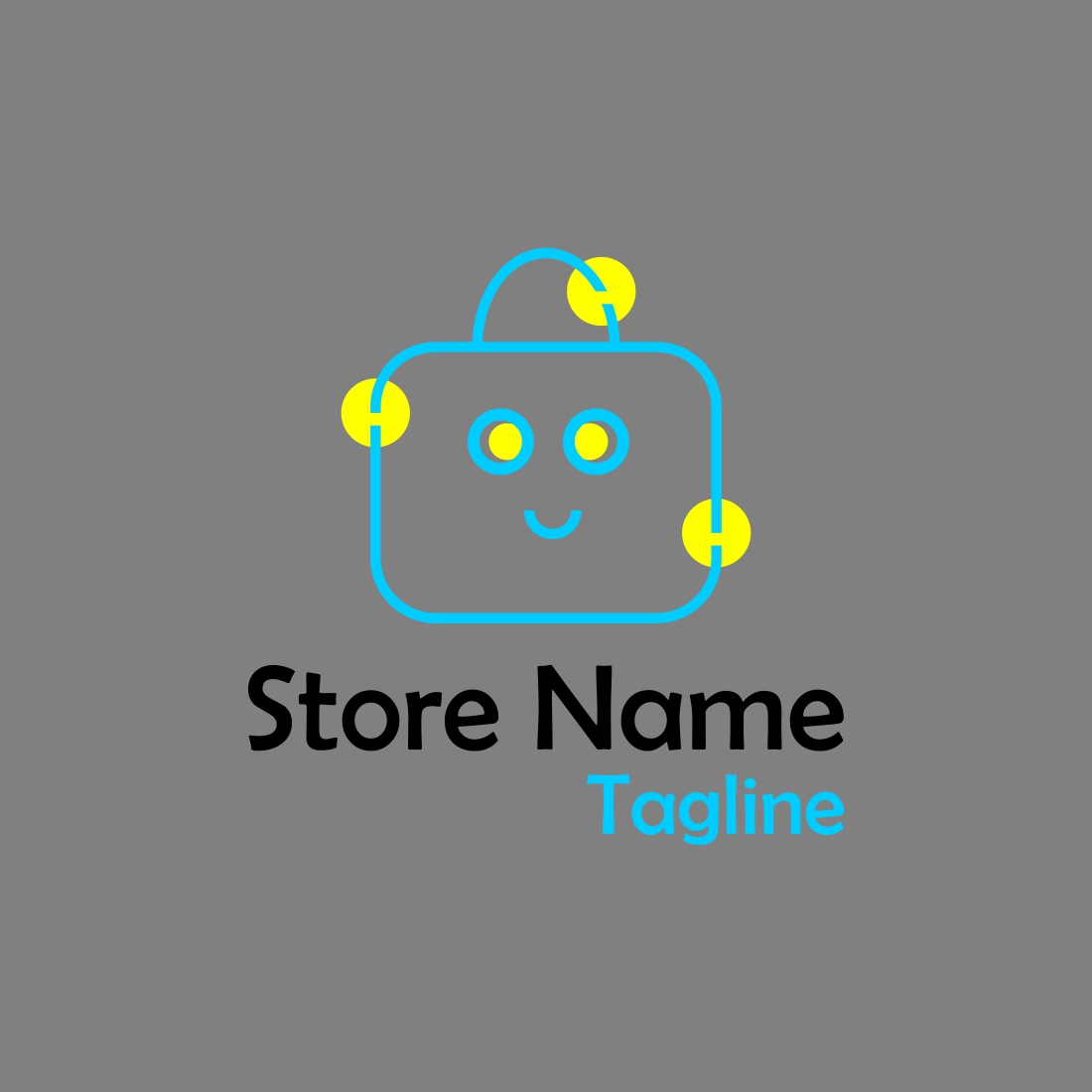 Minimalist Shopping and Store logo preview image.