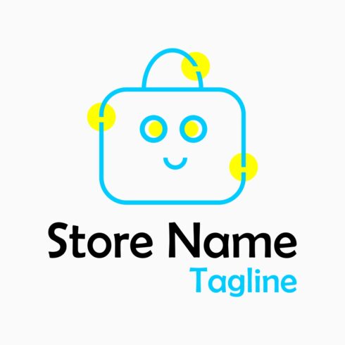 Minimalist Shopping and Store logo cover image.
