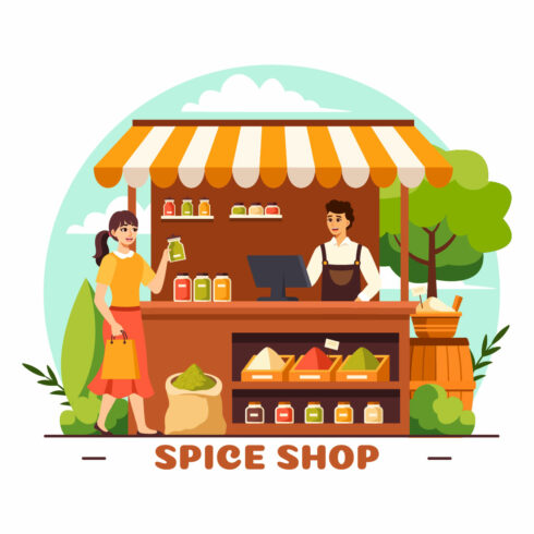 9 Spice Shop and Seasoning Illustration cover image.