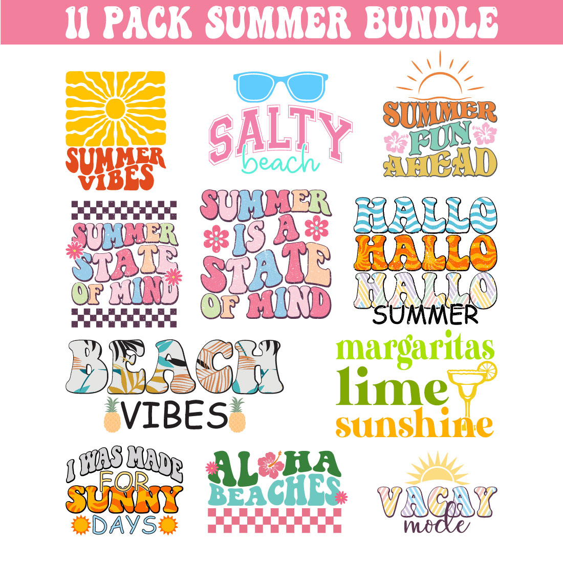 Summer T shirt Bundle cover image.