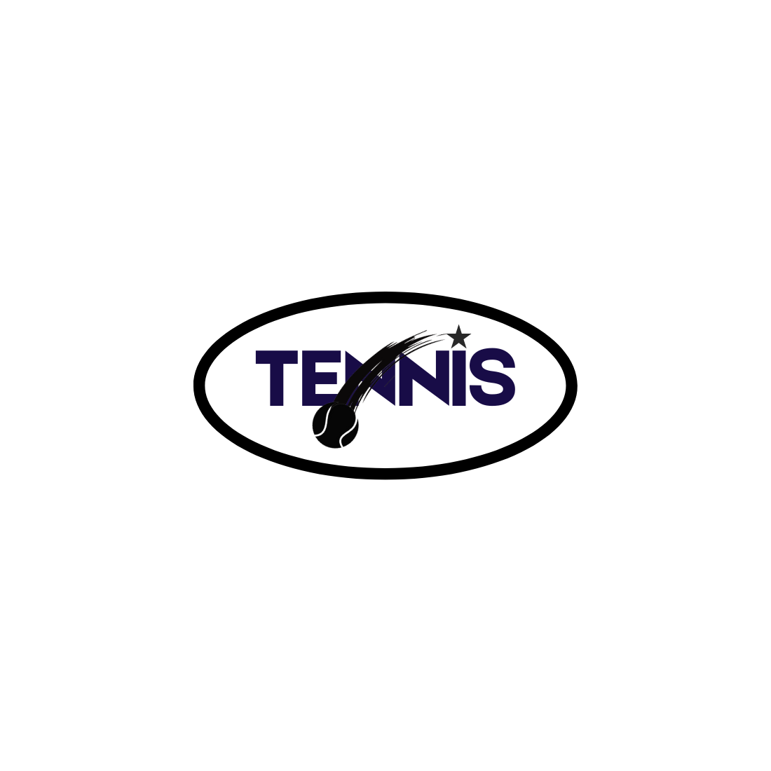 Tennis Branding Logo Style preview image.