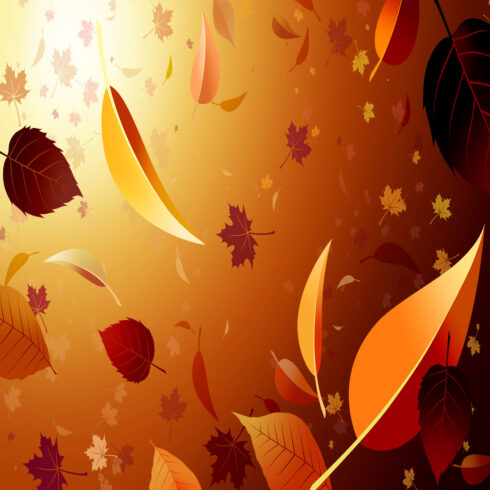 Tree leafs background - psd cover image.