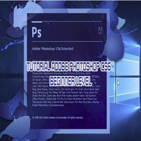 Tutorial Adobe Photoshop CS6 or Later : Beginner Level cover image.