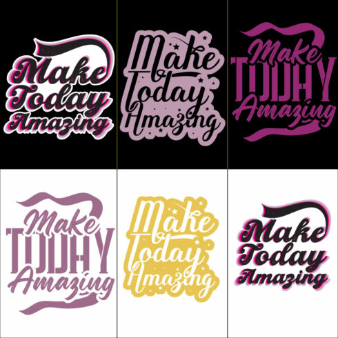 6 MOTIVATIONAL TYPOGRAPHY T-SHIRT DESIGN cover image.
