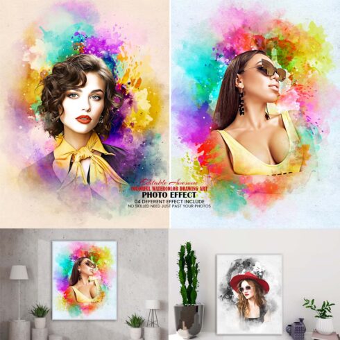 Colorful Watercolor Drawing Art cover image.