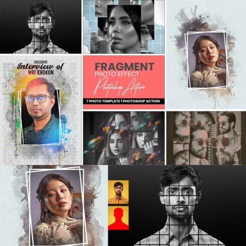 Fragment Photoshop Actions cover image.