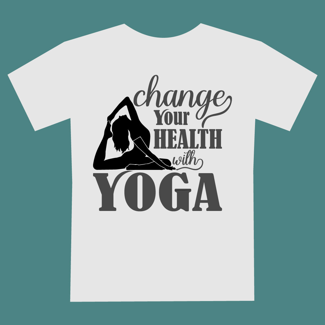 Inspiring Yoga T-shirt Design for Ultimate Comfort and Style preview image.