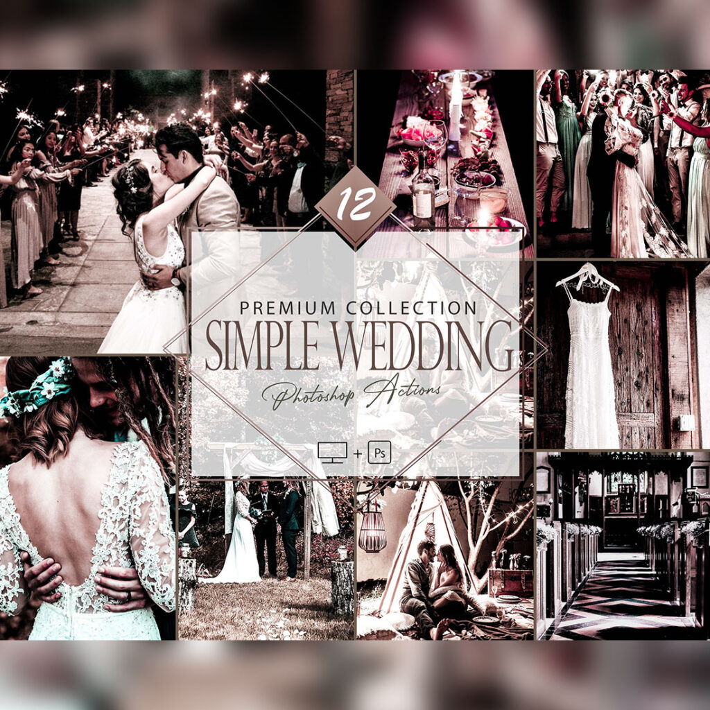 Rustic Photo Filter 12 Simple Wedding Photoshop Action, Engagement Mobile Preset, Moody ...