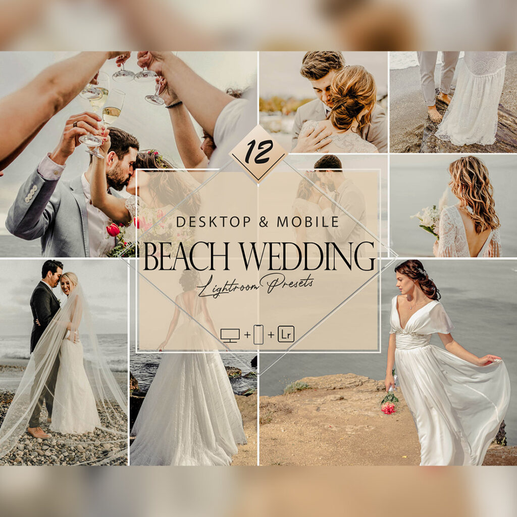 12 Beach Wedding Lightroom Presets, Wedding Preset, Beach Desktop LR ...