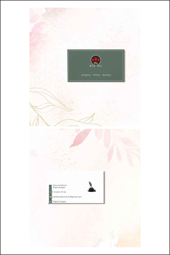 Visiting card pinterest preview image.