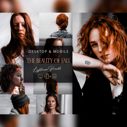 12 The Beauty Of Fall Lightroom Presets, Autumn Preset, Moody Desktop LR Filter, DNG Portrait Lifestyle, Top Theme, Ginger Blogger Instagram cover image.