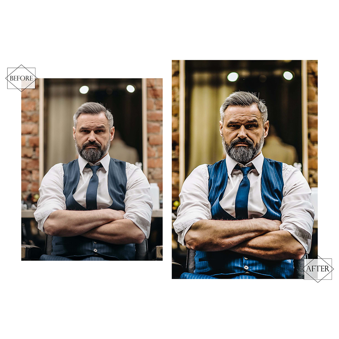 12 Premium HDR Lightroom Presets, High Detail Preset, Orange Desktop LR Filter, DNG Portrait Lifestyle, Top Theme, Spring Blogger Instagram preview image.