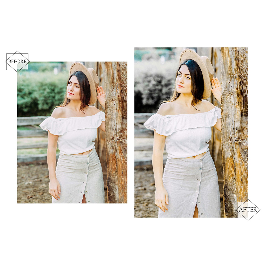 12 Mellow Natural Lightroom Presets, Green Landscape Preset, Moody Desktop LR Filter, DNG Portrait Lifestyle, Top Theme, Spring Blogger Instagram preview image.