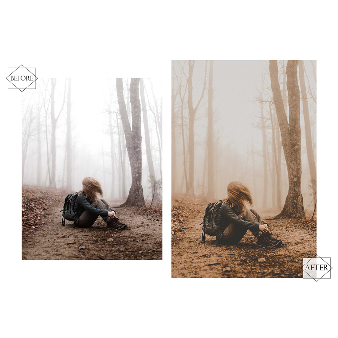 13 Popular Autumn Lightroom Presets, Earthy Mobile Preset, Orange Fall Desktop LR Filter DNG Portrait Lifestyle Top Theme Blogger Instagram preview image.