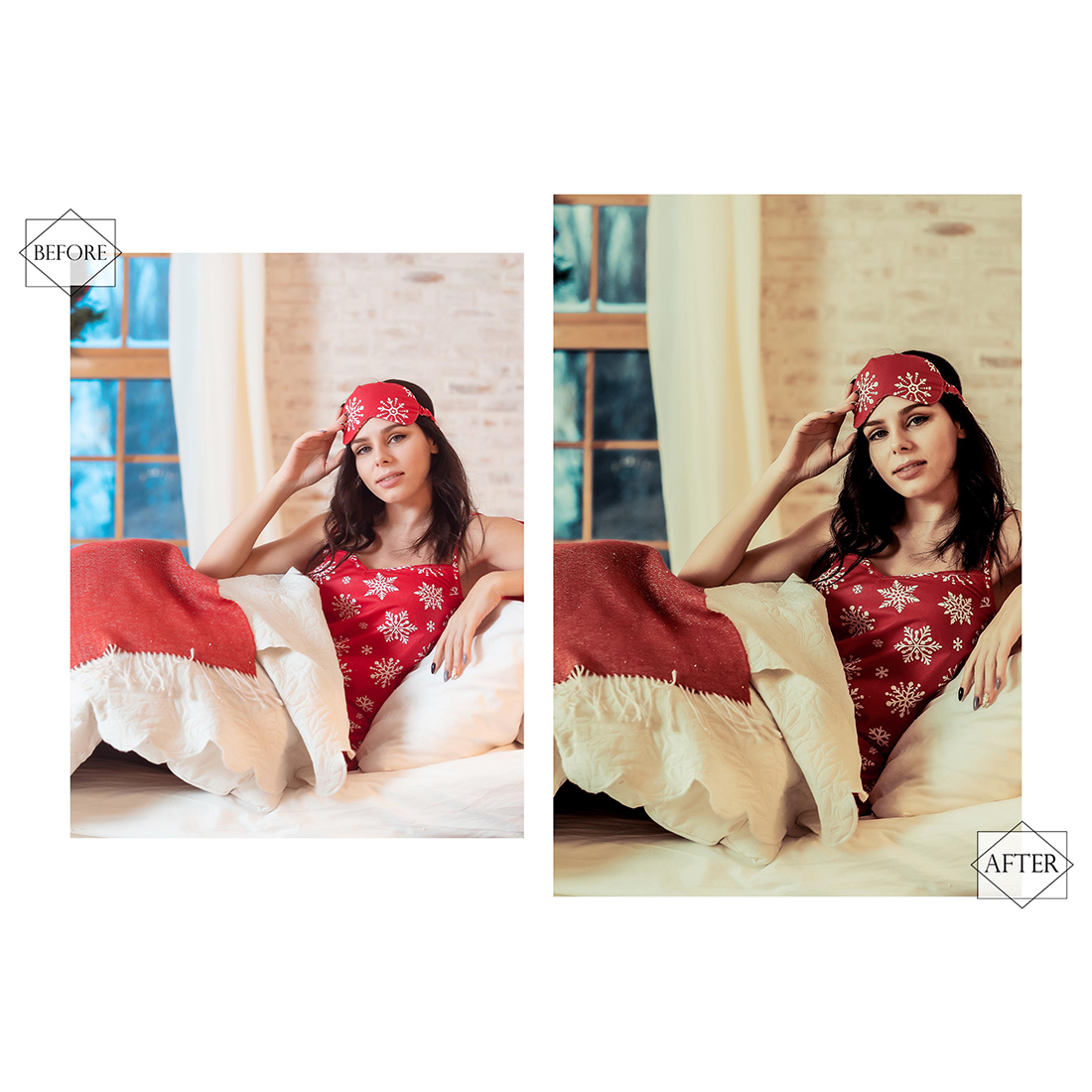 12 Fairy Xmas Lightroom Presets, Christmas Preset, Winter Desktop LR Filter, DNG Portrait Lifestyle, Top Theme, Autumn Blogger Instagram preview image.