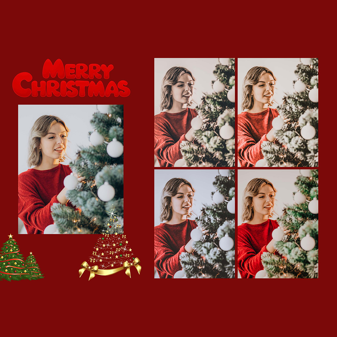 12 Wonder Xmas Lightroom Presets, Christmas Mobile Preset, Moody Desktop LR Filter DNG Portrait Lifestyle Top Theme Blogger Instagram preview image.