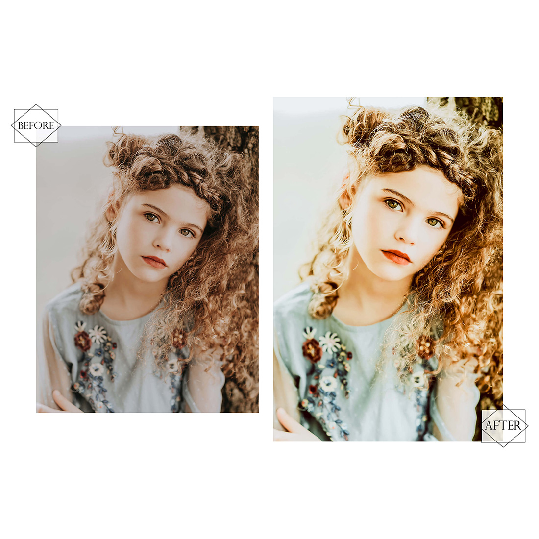 12 Kids In Spring Lightroom Presets, Childern Mobile Preset, Green Baby Desktop LR Filter DNG Portrait Lifestyle Theme Moody Blogger Instagram preview image.