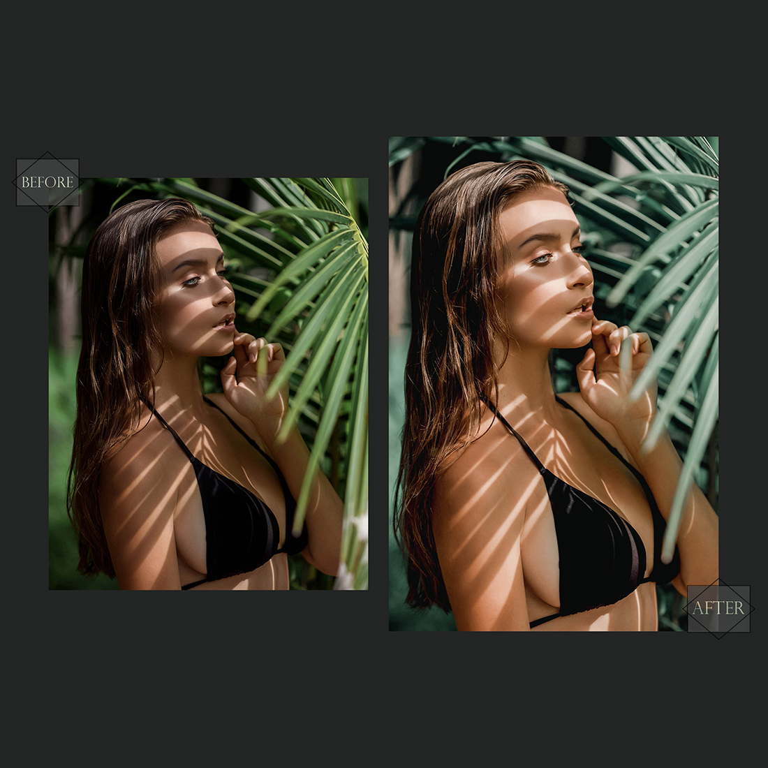 13 Fresh Life Photoshop Actions, Summer ACR Preset, Tropical Ps Filter, Portrait And Lifestyle Theme For Instagram, Blogger, Outdoor preview image.