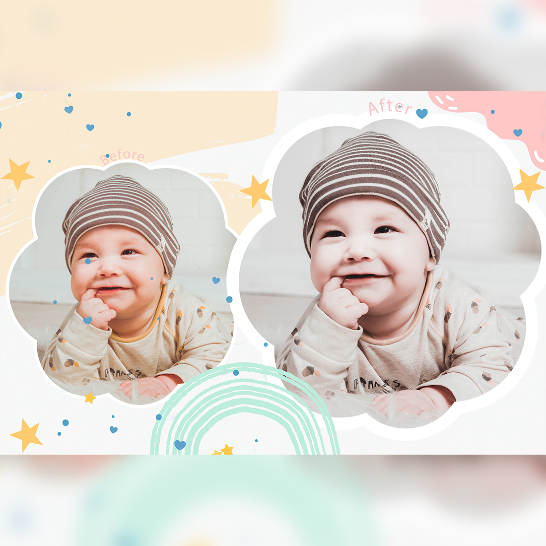 12 Lovely Baby Lightroom Presets, Newborn Preset, Child Desktop LR Filter, DNG Portrait Lifestyle, Top Theme, Autumn Blogger Instagram preview image.