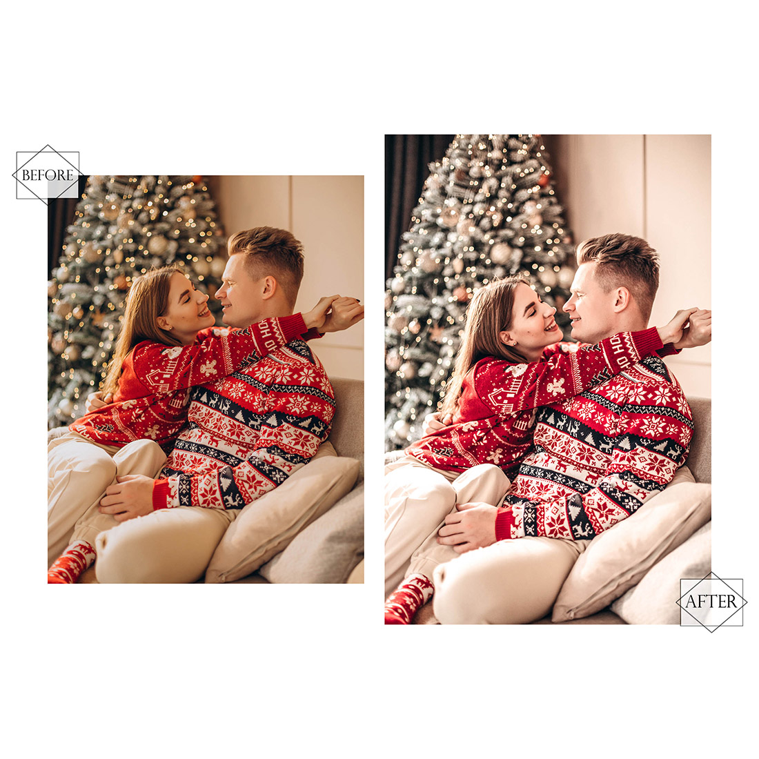 12 Bright Winter Lightroom Presets, Christmas And White Preset, Cold Desktop LR Filter, DNG Portrait Lifestyle, Top Theme, Blog Instagram preview image.