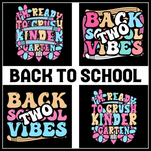 Back To School T-Shirt Design- Back To School- 100 days of school T-shirt- First Day of school T-shirt Design- Hundred days of school cover image.