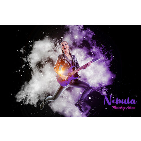 Nebula Photoshop Action cover image.