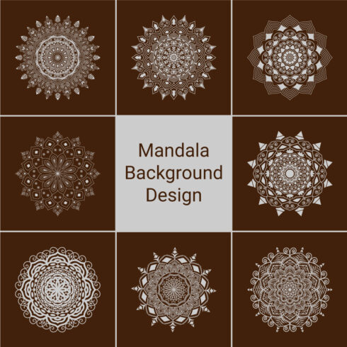 Mandala Background Muster Bundles cover image.