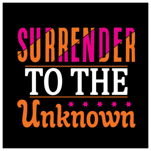 Surrender To The Unknown cover image.