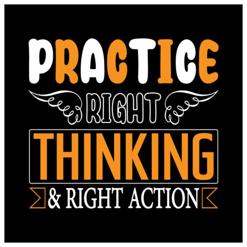 Practice Right Thinking & Right Action cover image.