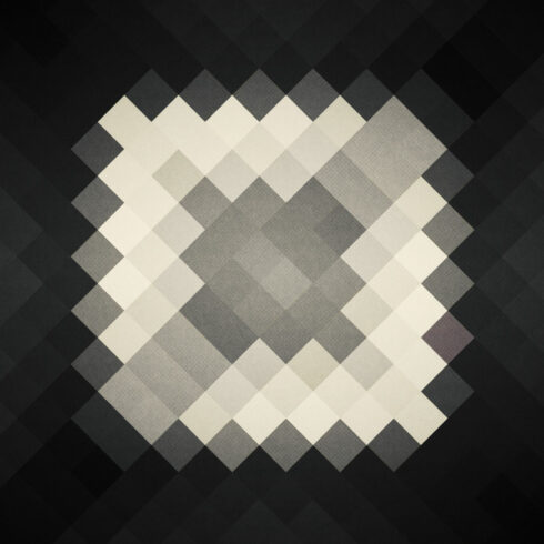 Pixelated Diamond Abstract Backgrounds cover image.