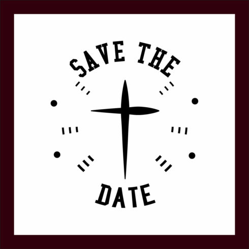 wedding Svg, Save The Date cover image.