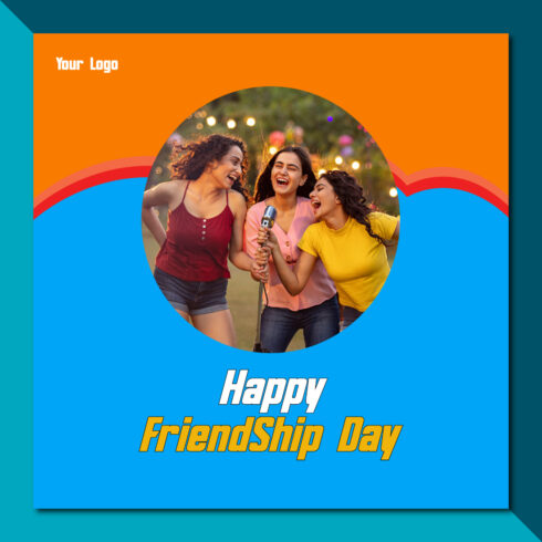 Happy FriendShip Day Social Media Post Design cover image.