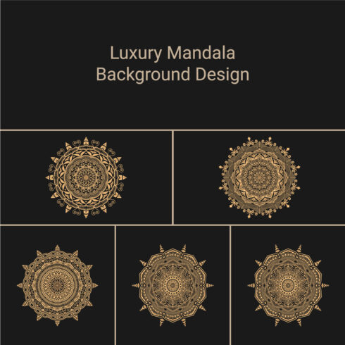 Luxury Mandala Background Design cover image.