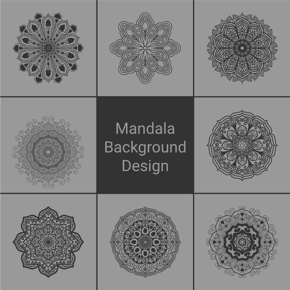 Mandala Background Bundles cover image.