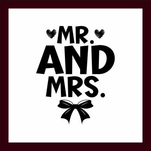 wedding Svg, Mr And Mrs cover image.