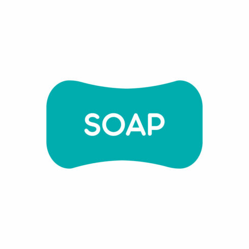 Creative soap logo design with original shape, Vector design template cover image.