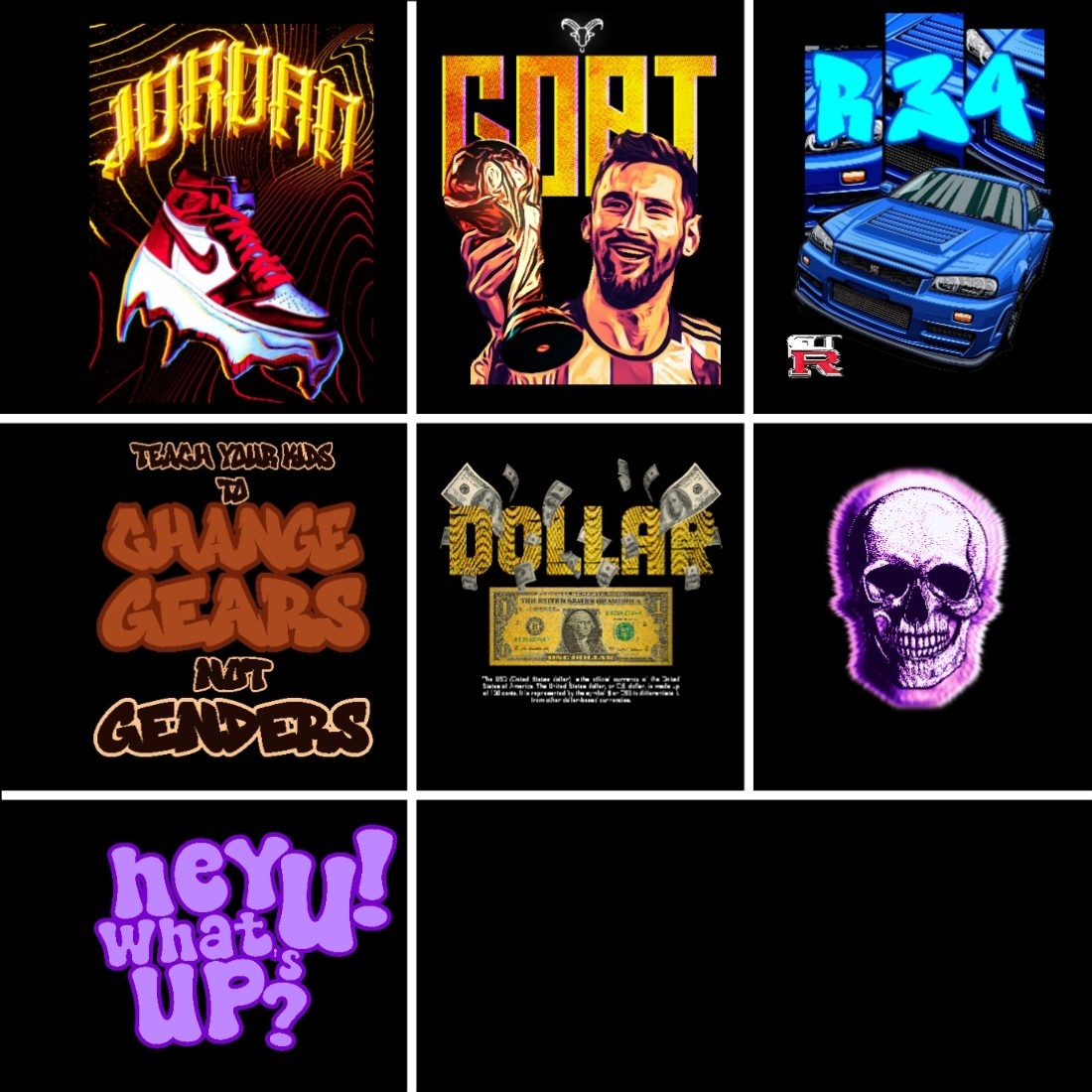 DESIGS FOR T SHIRTS & HOODIES cover image.