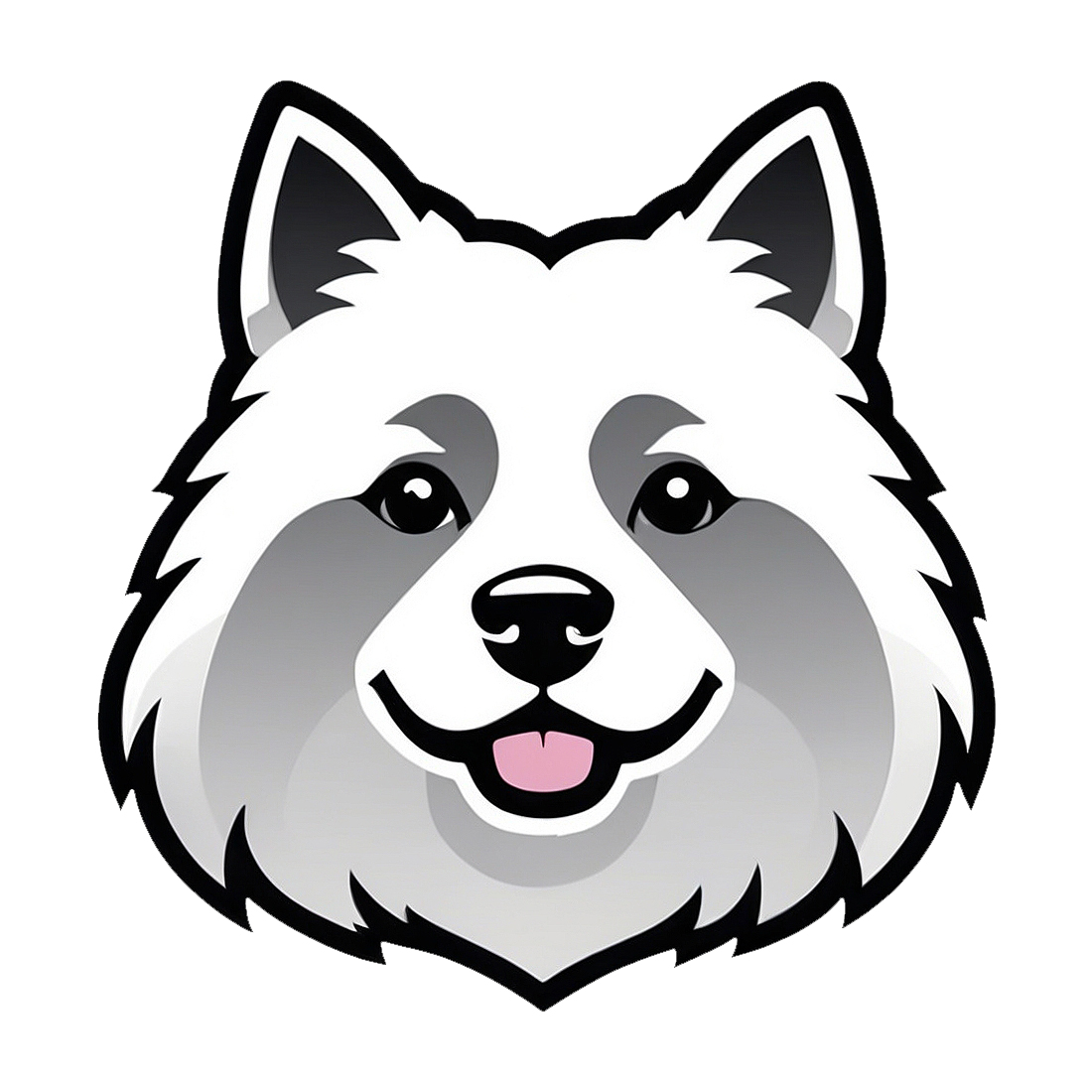 ARCTIC WHITE WOLF - DOG LOGO preview image.