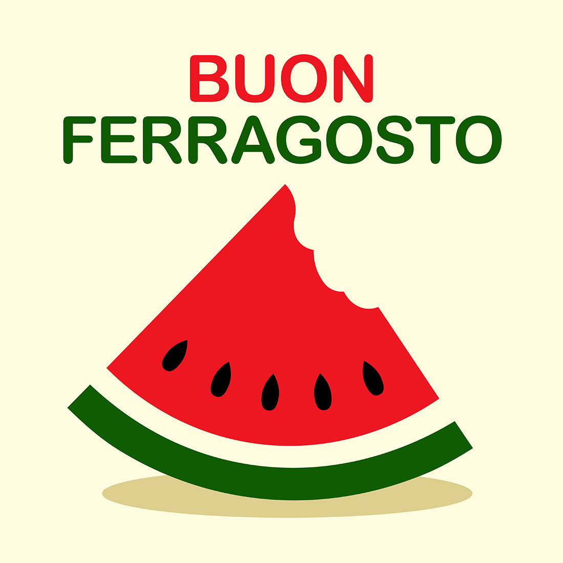 Ferragosto, Buon Ferragosto with Fruits preview image.