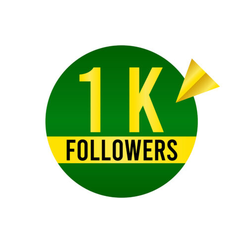 1,5,10k and 1Million followers design 4 templates cover image.