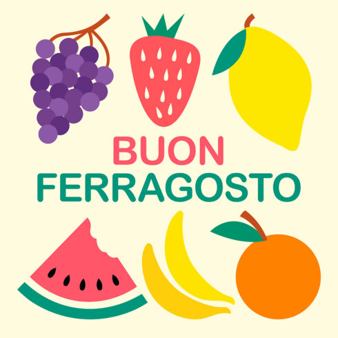 Ferragosto, Buon Ferragosto with Fruits cover image.