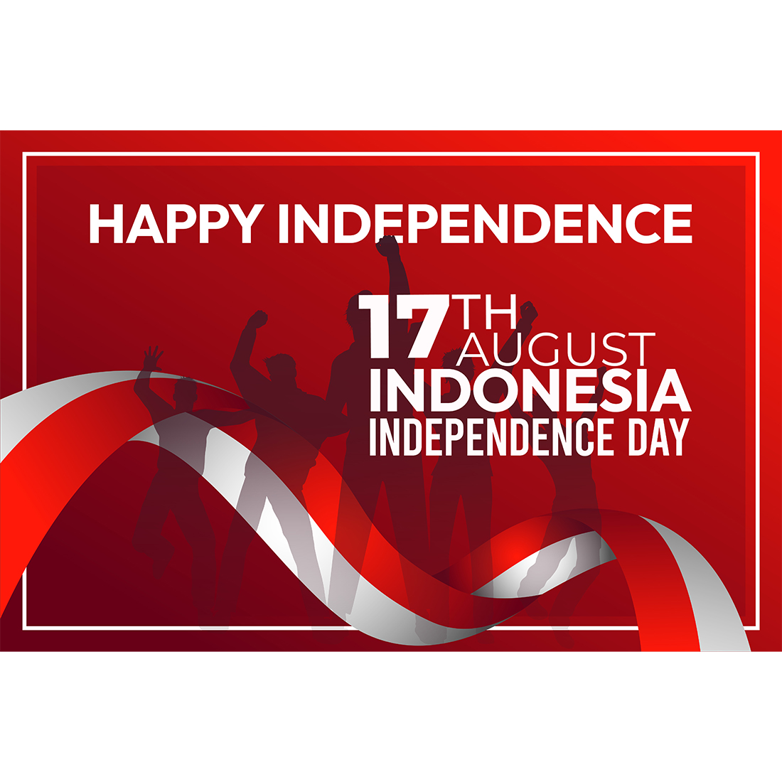 Indonesia, Indonesia Independence Day Design Templates preview image.